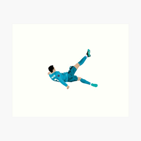 Cristiano Ronaldo Bicycle Kick Art Print