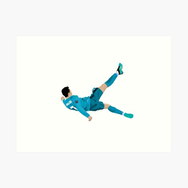 Cristiano Ronaldo Bicycle Kick Art Print