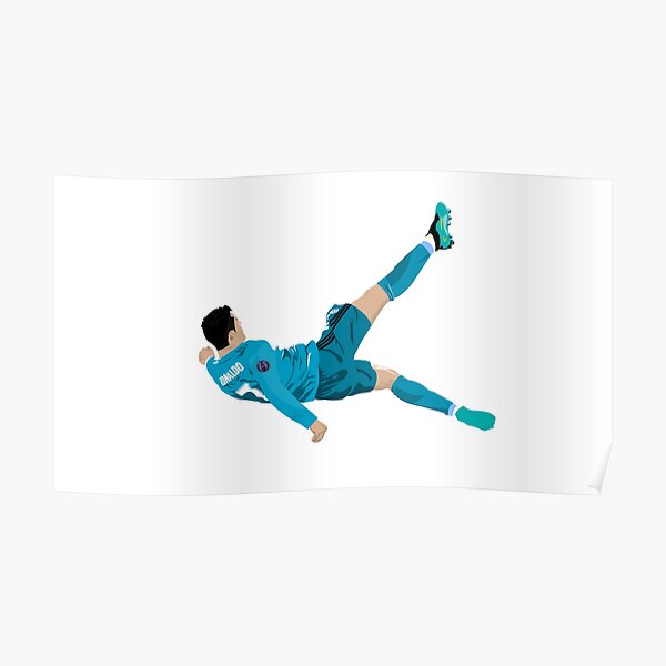 Cristiano Ronaldo Bicycle Kick Póster