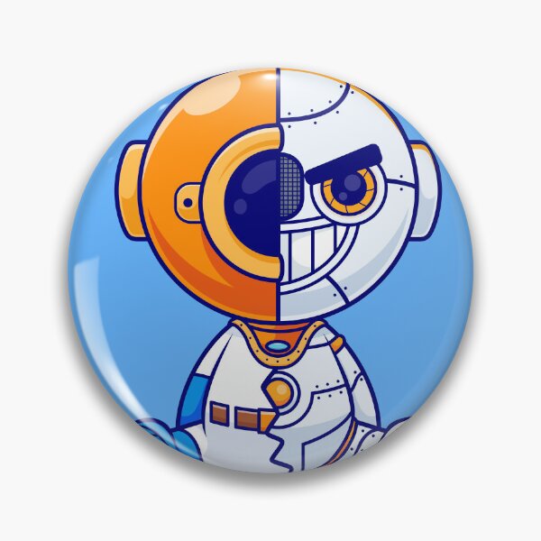 Item preview, Cute Diver Robot Cyborg Cartoon Vector Icon - Adorable Science and Technology Illustration designed and sold by hjian8219.