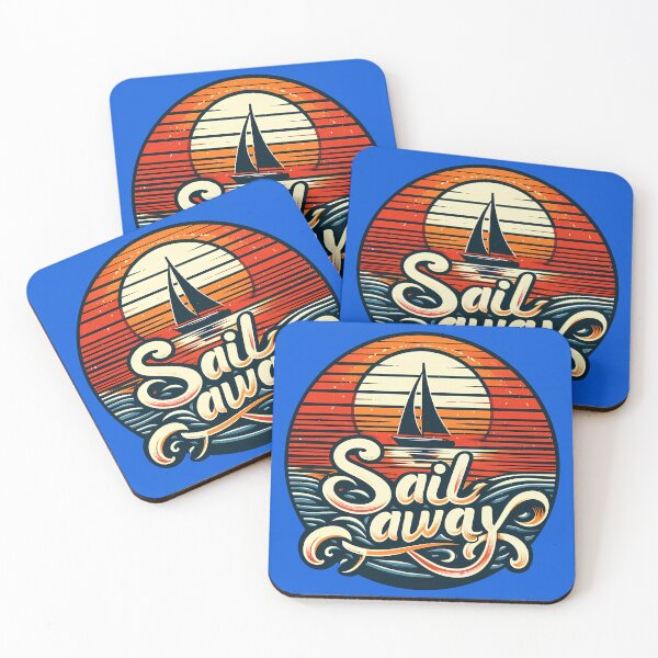 Item preview, Sail away, typography, retro designed and sold by maxmaj.