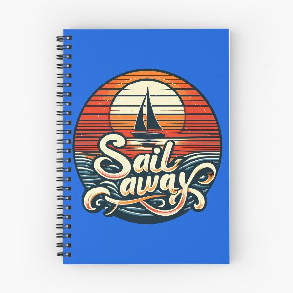 Item preview, Sail away, typography, retro designed and sold by maxmaj.