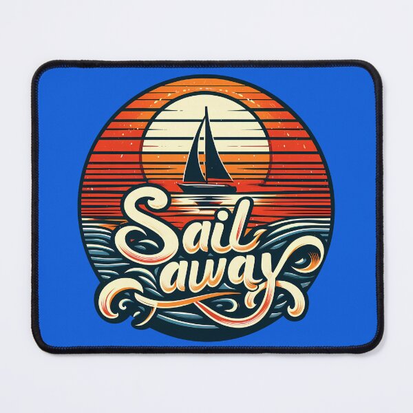 Item preview, Sail away, typography, retro designed and sold by maxmaj.