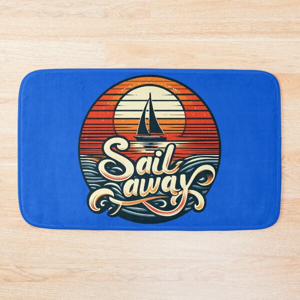 Item preview, Sail away, typography, retro designed and sold by maxmaj.