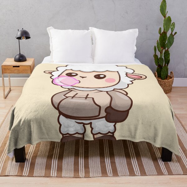Item preview, Cute Sheep Blowing Gum With Hoodie Cartoon Vector Icon - Adorable Animal and Food Illustration designed and sold by hjian8219.