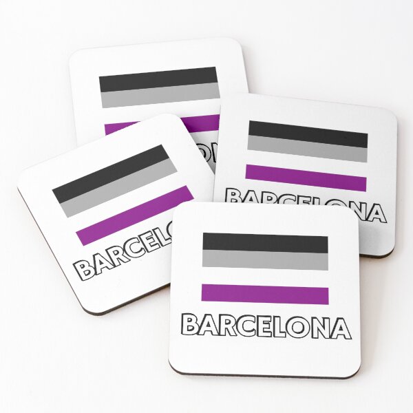 Item preview, Asexuality Pride Flag Barcelona designed and sold by Inspirationmotivation.