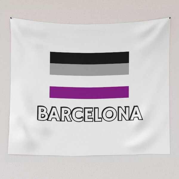 Item preview, Asexuality Pride Flag Barcelona designed and sold by Inspirationmotivation.