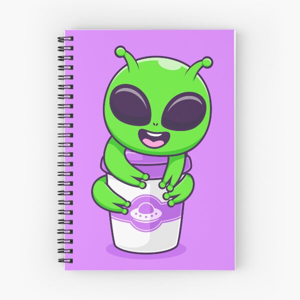 Item preview, Cute Alien Hugging Coffee Cup Cartoon Vector Icon - Whimsical Science and Drink Illustration designed and sold by hjian8219.