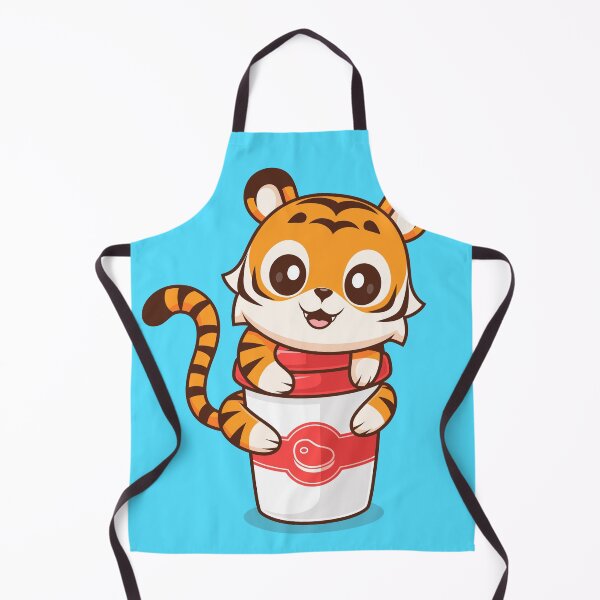 Item preview, Cute Tiger Hugging Coffee Cup Cartoon Vector Icon - Adorable Animal and Drink Illustration designed and sold by hjian8219.