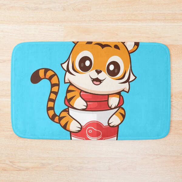 Item preview, Cute Tiger Hugging Coffee Cup Cartoon Vector Icon - Adorable Animal and Drink Illustration designed and sold by hjian8219.