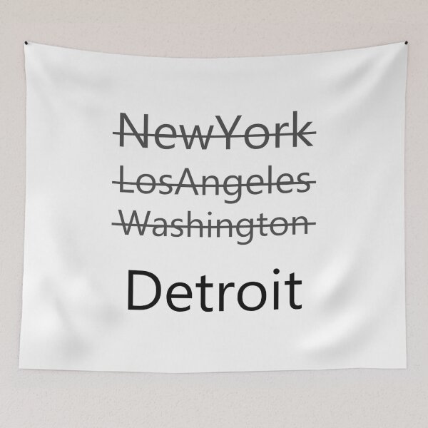 Item preview, American cities Detroit design designed and sold by GetItGiftIt.