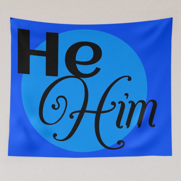 Item preview, He Him Pronouns designed and sold by Queer AF Warlock.