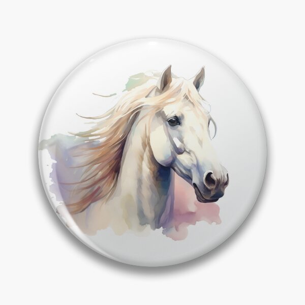 Item preview, Majestic White Horse With Flowing Mane designed and sold by New-School-Wave.