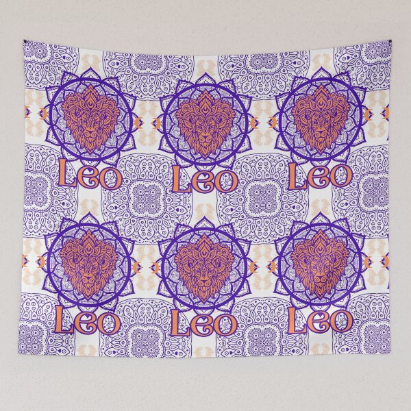 Item preview, Zodiac Leo the Lion Sun Moon Venus designed and sold by LivingRoomZoo.