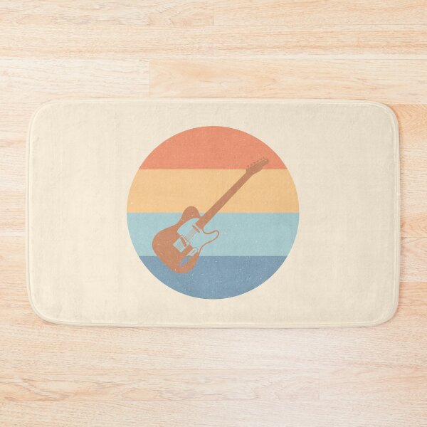 Item preview, Electric Guitar Telecaster Style Worn Pastel Retro Design designed and sold by kakarikihill.