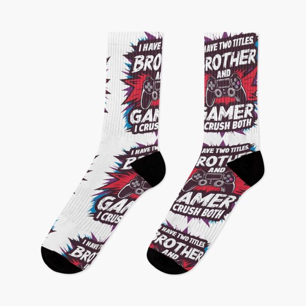 Item preview, I Have Two Titles, Brother and Gamer, I Crush Both designed and sold by PlanetMarker.