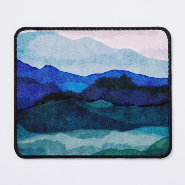 Item preview, Misty morning hills abstract designed and sold by SaryandSaff.