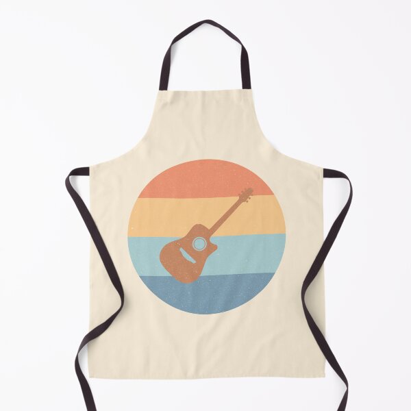 Item preview, Acoustic Guitar Icon Worn Pastel Retro Design designed and sold by kakarikihill.