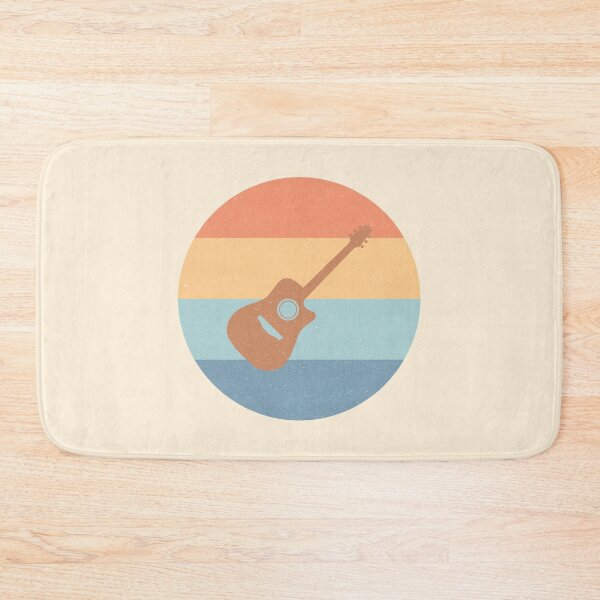 Item preview, Acoustic Guitar Icon Worn Pastel Retro Design designed and sold by kakarikihill.