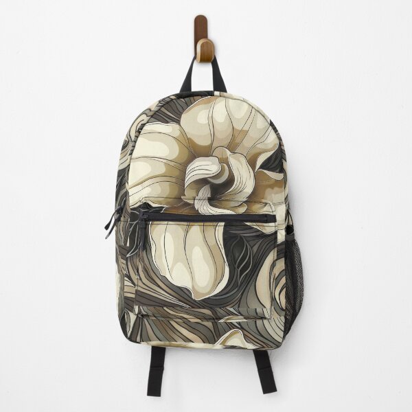 Item preview, Earthtone tattoo style gardenia flower designed and sold by dcrc.