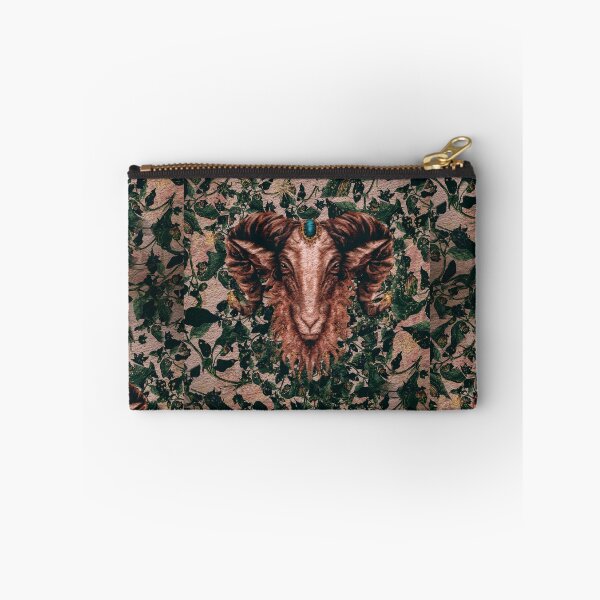 Item preview, Goblincore Art Faun: Mythical Creature watercolor forestcore cryptid with Dark Cottagecore Garden designed and sold by Monica Laipple.