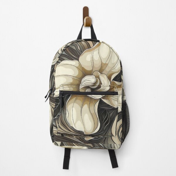 Item preview, earthtone tattoo style gardenia flower designed and sold by dcrc.