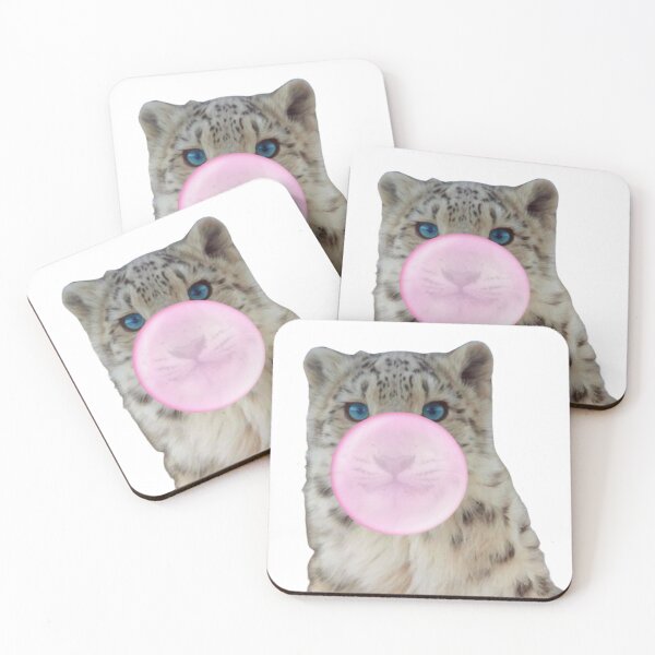 Item preview, Bubblegum snow leopard  designed and sold by SillyLittleSnek.