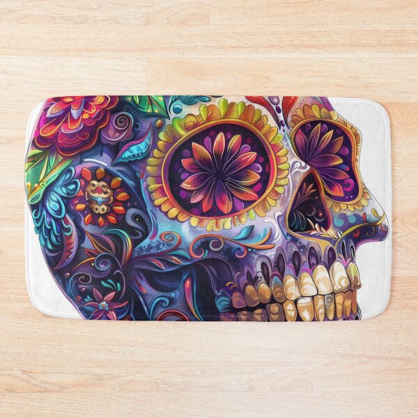 Item preview, Day of the Dead Skull Painting White and Bright 1 designed and sold by AstroRisq.