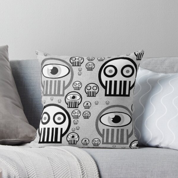 Item preview, Skulls black and white nostalgic cool ols style pattern skull designed and sold by M-Lorentsson.