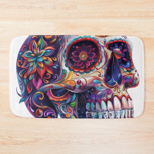 Item preview, Day of the Dead Skull Painting White and Bright 2 designed and sold by AstroRisq.