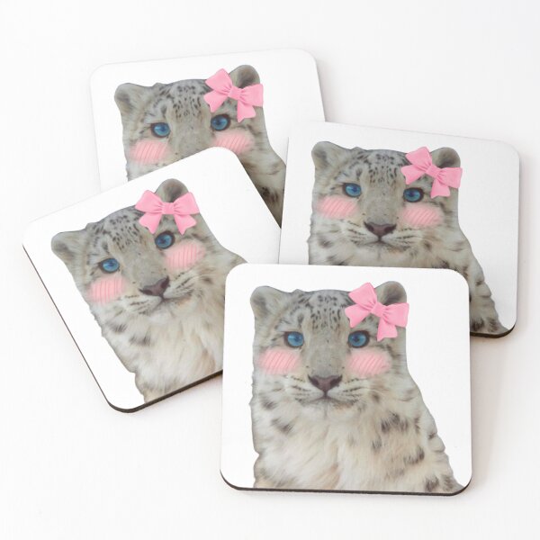 Item preview, Cute girly snow leopard designed and sold by SillyLittleSnek.