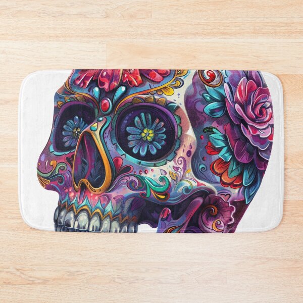 Item preview, Day of the Dead Skull Painting White and Bright 4 designed and sold by AstroRisq.