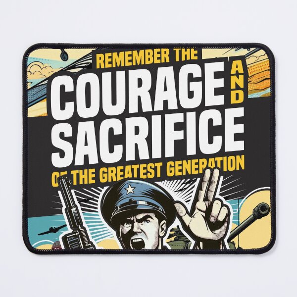 Item preview, Remember The Courage And Sacrifice Of The Greatest Generation - Patriotic designed and sold by Vector-Artist.