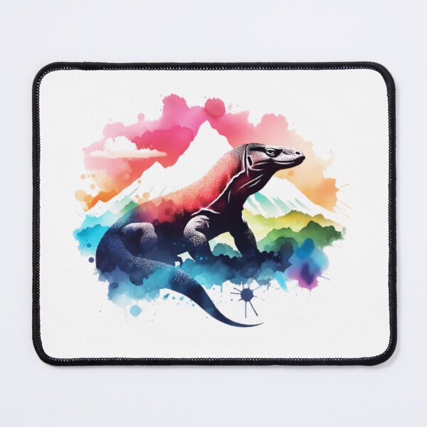 Item preview, Watercolor Komodo Dragon Mountain  designed and sold by ChaosReigns91.