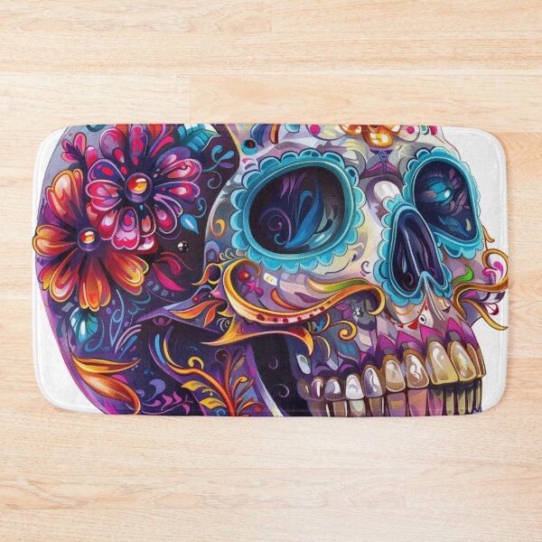 Item preview, Day of the Dead Skull Painting White and Bright 5 designed and sold by AstroRisq.