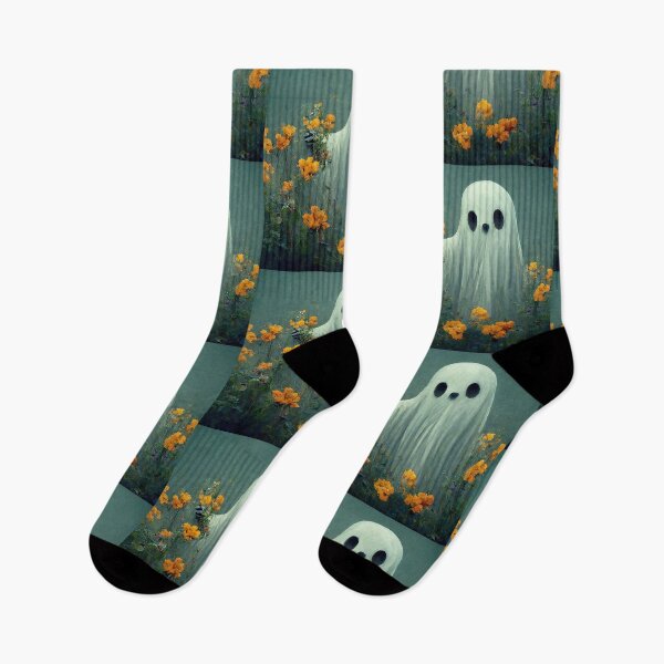 Item preview, Ghost picking flowers designed and sold by MeikoDesign.