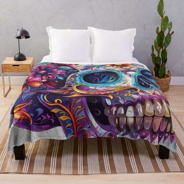 Item preview, Day of the Dead Skull Painting White and Bright 5 designed and sold by AstroRisq.