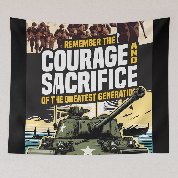 Item preview, Remember The Courage And Sacrifice Of The Greatest Generation 2 - Patriotic designed and sold by Vector-Artist.