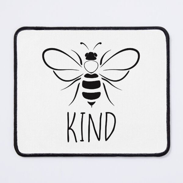Item preview, Bee kind , black and white bee ,  positive inspirational be kind designed and sold by Inktown.