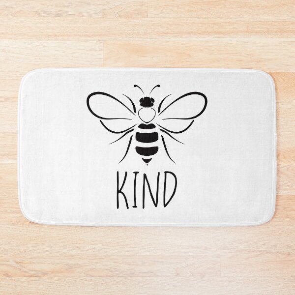 Item preview, Bee kind , black and white bee ,  positive inspirational be kind designed and sold by Inktown.