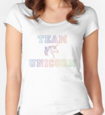 Camiseta entallada de cuello redondo Team Unicorn
