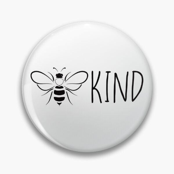 Item preview, Bee kind , black and white bee ,  positive inspirational be kind designed and sold by Inktown.