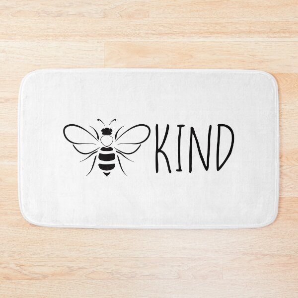 Item preview, Bee kind , black and white bee ,  positive inspirational be kind designed and sold by Inktown.