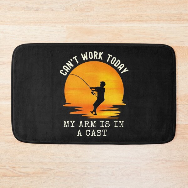 Item preview, Can't Work Today My Arm Is In A Cast Funny Fishing Essential T-Shirt designed and sold by padeddesignart.