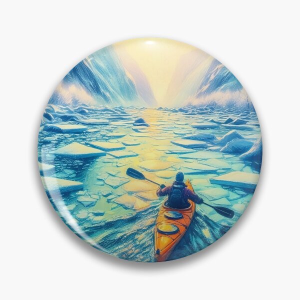 Item preview, Kayaking in ice lagoon designed and sold by Thedigital91.
