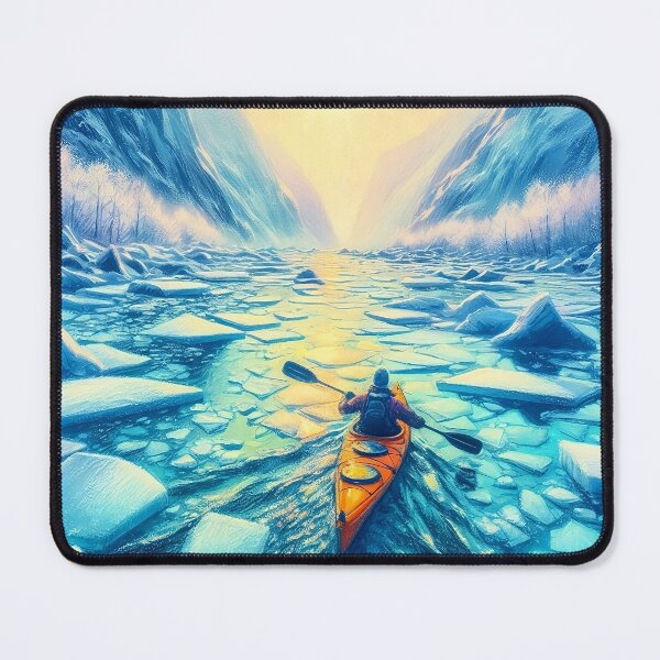Item preview, Kayaking in ice lagoon designed and sold by Thedigital91.