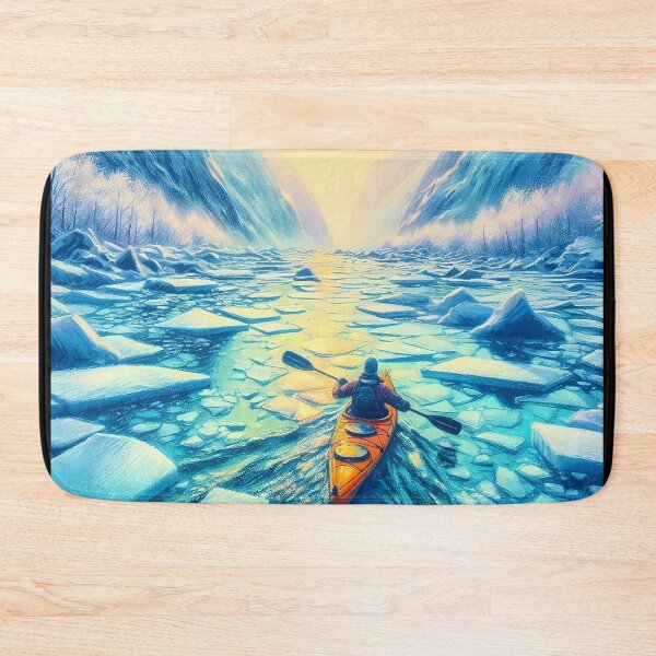 Item preview, Kayaking in ice lagoon designed and sold by Thedigital91.