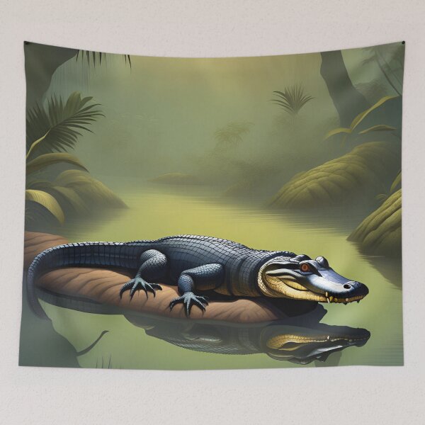 Item preview, Jacaré-açu, the largest and most feared alligator in the Amazon designed and sold by DebriArte.