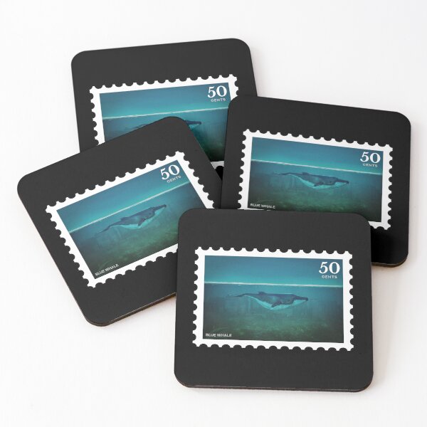 Item preview, Blue whale stamp designed and sold by RabbitK.