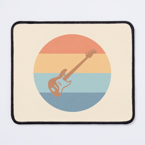 Item preview, Bass Guitar Electric J Bass Style Worn Pastel Retro Design designed and sold by kakarikihill.